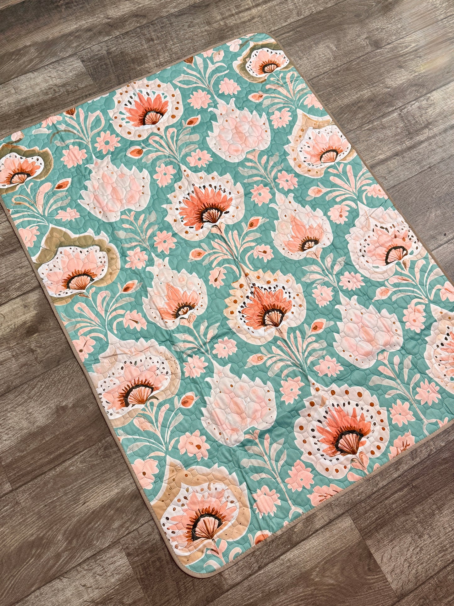 Aristo Mats LuxeGuard Teal Lilly 2Pc Mat 36"x48"
